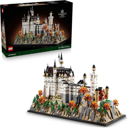Lego Architecture Neuschwanstein Şatosu 21063 – Tarihi Mimari Meraklısı Yetişkinler Için Detaylı Ve 