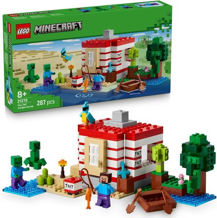 Lego Minecraft Tnt Büyük Orman Evi 21275-8 Yaş Ve Üzeri Minecraft Hayranı Çocuklar Için Video Oyunu 