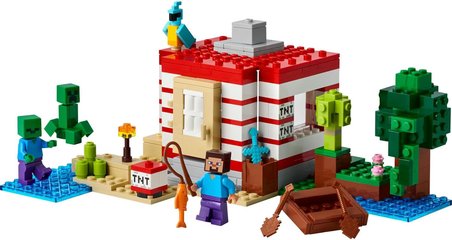 Lego Minecraft Tnt Büyük Orman Evi 21275-8 Yaş Ve Üzeri Minecraft Hayranı Çocuklar Için Video Oyunu 