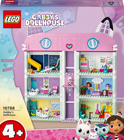 Lego® Gabby’S Dollhouse 10788-4 Yaş Ve Üzeri Çocuklar Için Orijinal Detaylarla Dolu 8 Odalı Bir Ev İ