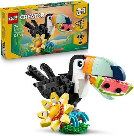 Lego Creator 3'Ü 1 Arada Vahşi Hayvanlar: Tropikal Tukan Kuşu 31173-7 Yaş Ve Üzeri Doğa Ve Hayvan Tu