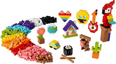Lego® Classic Bir Sürü Yapım Parçası 11030-5 Yaş Ve Üzeri Çocuklar Için Çiçek, Model Ve Emojiler Gib