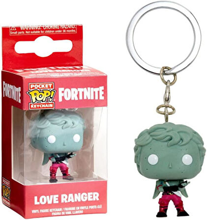 Funko 35715 Fortnite: Love Ranger Pop Schlüsselanhänger Figur, Multi