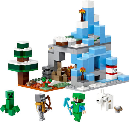 Lego® Minecraft® Donmuş Tepeler 21243-8 Yaş Ve Üzeri Çocuklar Için Oyunun Buzlu Biyomunu İçeren Oyun