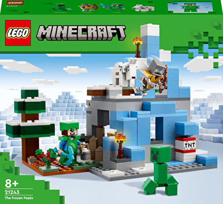Lego® Minecraft® Donmuş Tepeler 21243-8 Yaş Ve Üzeri Çocuklar Için Oyunun Buzlu Biyomunu İçeren Oyun