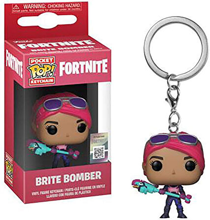 Funko Cep Pop! Anahtarlık: Fortnite: Brite Bomber, Çoklu Yenilikçi Anahtarlık - Koleksiyonluk Mini F