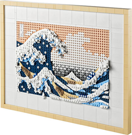 Lego Icons Art Hokusai Büyük Dalga 31208 Sanatseverler Ve Yetişkinler Için Japon Tablo Yapım Seti (1