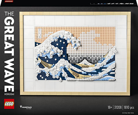 Lego Icons Art Hokusai Büyük Dalga 31208 Sanatseverler Ve Yetişkinler Için Japon Tablo Yapım Seti (1