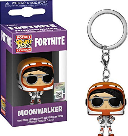 Funko Cep Pop! Anahtarlık: Fortnite: Moonwalker - Koleksiyon Vinil Mini Figürlü Yenilik Anahtarlık -