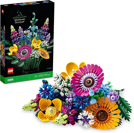 Lego Icons Kır Çiçekleri Buketi 10313 Yapım Seti - Yetişkinler İçin Dekoratif Ve Koleksiyonluk Kendi