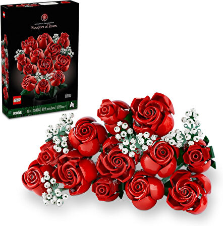 Lego Icons Gül Buketi 10328 - Yetişkinler Için Dekoratif, Koleksiyonluk Ve Sergilenebilir Yaratıcı Ç