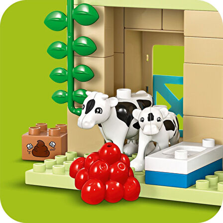 Lego Duplo Kasabası Çiftlikte Hayvanların Bakımı 10416-2 Yaş Ve Üzeri Çocuklar Için Oyuncak İnek, Ko