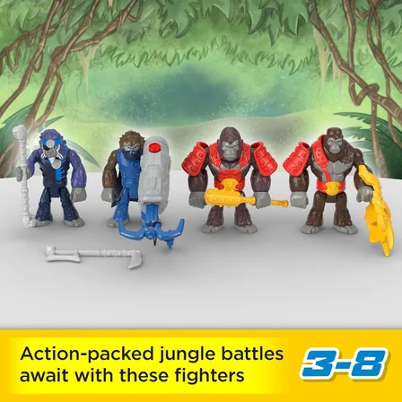 Imaginext Goril Komutan Maymun Ordusuna Karşı Aksiyon Figürü Seti Hml57
