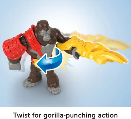 Imaginext Goril Komutan Maymun Ordusuna Karşı Aksiyon Figürü Seti Hml57
