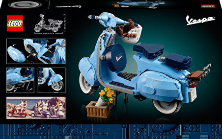 Lego® Icons Vespa 125 10298 - Yetişkinler Için Klasik Bir İtalyan Simgesinin Detaylı Ve Sergilenebil