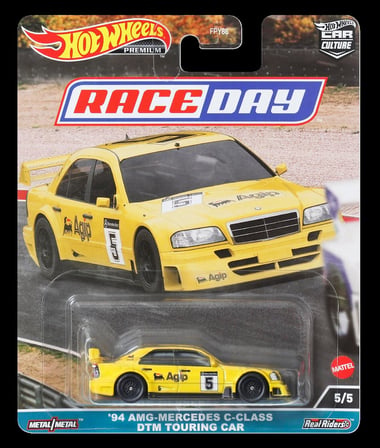 Mattel Hot Wheels Premium Car Culture Race Day '94 Amg-Mercedes C-Class Dtm Touring Car - Hkc62
