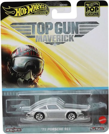 Hot Wheels Gümüş '71 Porsche 911 Pop Kültürü Top Gun Film Serisi 1:64 Ölçekli Koleksiyon Kalıp Döküm