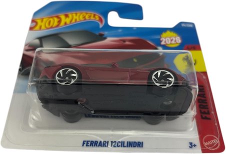 Hot Wheels Ferrari 12Cilindri - Ferrari 4/5 - Jjh41 - Kısa Kart - Kırmızı - Mattel 2026 (94/250) - L