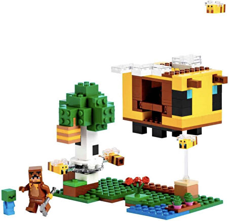 Lego® Minecraft® Arı Evi 21241-8 Yaş Ve Üzeri Çocuklar Için Arı Çiftliği Ve Arı Kovanı İçeren Oyunca