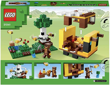 Lego® Minecraft® Arı Evi 21241-8 Yaş Ve Üzeri Çocuklar Için Arı Çiftliği Ve Arı Kovanı İçeren Oyunca