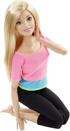 Barbie Sonsuz Hareket Bebeği, Sarışın - Siyah Taytlı, 3 Yaş Ve Üzeri, Dhl82
