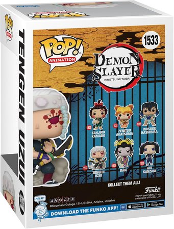 Funko Pop! Animation: Demon Slayer - Tengen Uzui - 1/6 Odds For Rare Chase Variant - Metalik - Guard