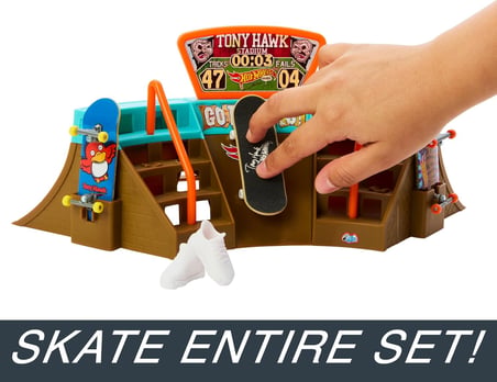 Hot Wheels Skate Parmak Kaykay Macerasına Başlangıç Seti Hgt91 - Stadium Skatepark
