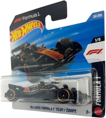 Hot Wheels Mclaren Formula 1 Team – Formula 1/5 – Jjh95 – Short Card – F1 Racing Car – Mattel 2026 –
