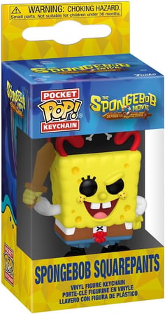 Funko Pop! Anahtarlık: Sünger Bob Filmi - Sünger Bob Karepantlar Yenilik Anahtarlık - Koleksiyonluk 