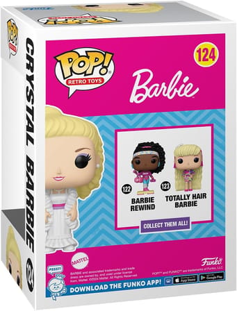 Funko Pop! Retro Oyuncaklar: Barbie - Crystal Barbie - Parıltılı - Vinil Koleksiyon Figürü - Hediye 