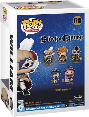 Funko Pop! Animation: Black Clover - William Vangeance - Collectable Vinyl Figure - Gift Idea