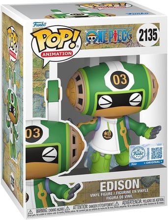 Funko Pop! Animasyon: Tek Parça - Edison - Amazon'A Özel - Koleksiyon Vinil Figür - Hediye Fikri - R