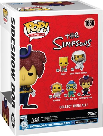 Funko Pop Tv: Simpsons - Sideshow Bob - Simpsons - Koleksiyon Vinil Figür - Hediye Fikri - Resmi Ürü