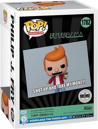 Funko Pop! Vinil Fig. Futurama Philip J. Fry Ee Exclusive
