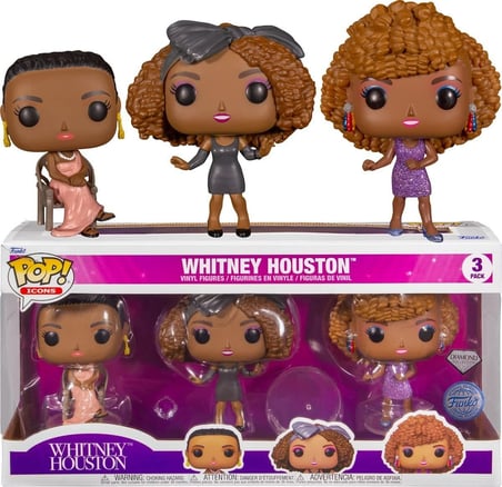 Funko Pop! Whitney Houston (Diamond) 3'Lü Paket (Walmart'A Özel)