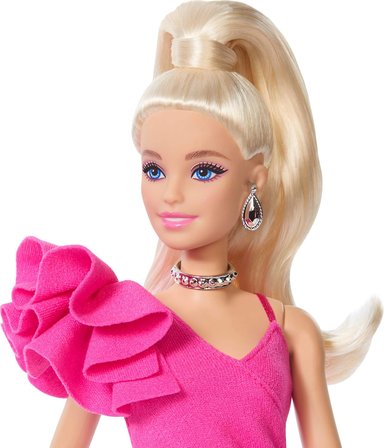 Barbie Deluxe Style Bebekler Pembe Parlak Elbise