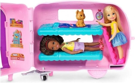Barbie Chelsea'Nin Karavanı Oyuncak Bebek Seti, 41.10.Mattel.0021