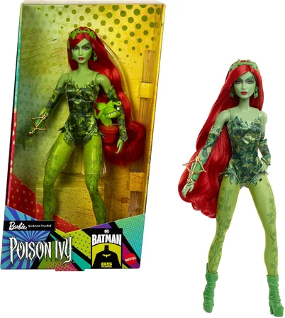 Barbie Signature Poison Ivy Koleksiyoncu Mankeni, Hareketli Gövdeli, İkonik Kıyafet Ve Aksesuarlı, D