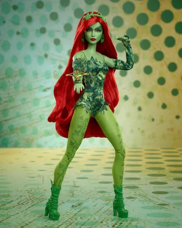 Barbie Signature Poison Ivy Koleksiyoncu Mankeni, Hareketli Gövdeli, İkonik Kıyafet Ve Aksesuarlı, D