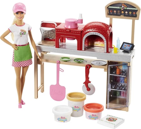 Barbie - Pizza Yapıyor Oyun Seti (Mattel Fhr09)