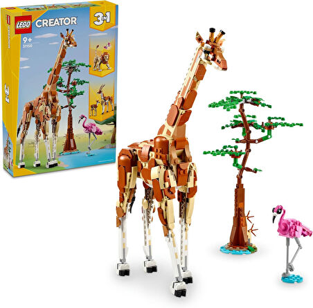 Lego Creator Vahşi Safari Hayvanları 31150-9 Yaş Ve Üzeri Çocuklar Için İnşa Edilebilen Zürafa, Ceyl