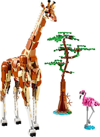 Lego Creator Vahşi Safari Hayvanları 31150-9 Yaş Ve Üzeri Çocuklar Için İnşa Edilebilen Zürafa, Ceyl
