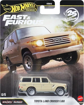 Hot Wheels Premium Series 25.Yıl Özel Fast & Furious Toyota Land Cruiser Fj60 Hnw46 - Jhw76