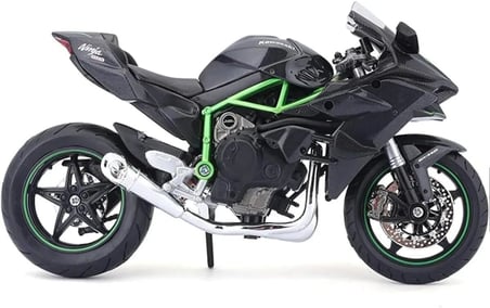 Hot Wheels 2014 Kawasaki̇ H2R Mai̇sto 1:12 Ölçek (18Cm) Yeşi̇l-Si̇yah
