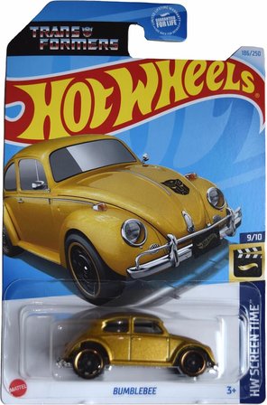 Hot Wheels - Bumblebee - Volkswagen Beetle (1/64) Transformers - Long Card | +3 Yaş