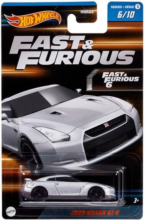 Hot Wheels Fast & Furious 2009 Nissan Gt-R - Gray - Hnt16