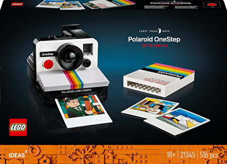 Lego Ideas Polaroid Onestep Sx-70 Kamera 21345 – Fotoğraf Meraklısı Yetişkinler Için Koleksiyonluk V