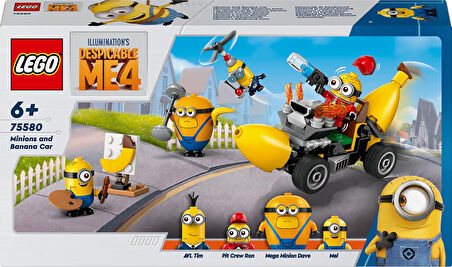 Lego Despicable Me 4 Minyonlar Ve Muz Araba 75580 6 Yaş Ve Üzeri Çocuklar İçin Filmden Esinlenen Yar