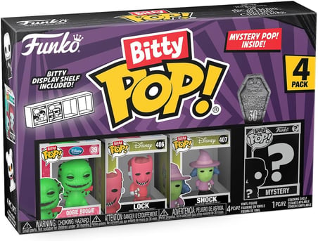 Funko Bitty Pop! The Nightmare Before Christmas And Une Mini-Sürpriz Gizem Figürü – 2,2 Cm – Tnbc – 