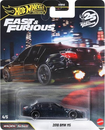 Hot Wheels Premium Fast & Furious 25. Yıl 5'Li Set Bmw M5, Dodge Charger, Honda Nsx Type-R, Dodge Ch